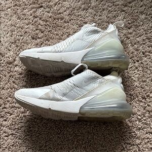 nike air max 270 white sneakers size 4.5